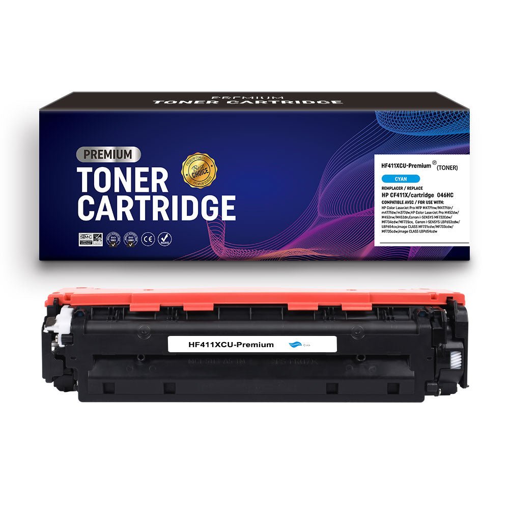 Cartouche de toner Compatible HP CF411X/Cartridge 046HC Cyan 5000pages - KERA FRANCE Cartouche de toner Compatible HP CF411X/Cartridge 046HC Cyan 5000pages - KERA FRANCE